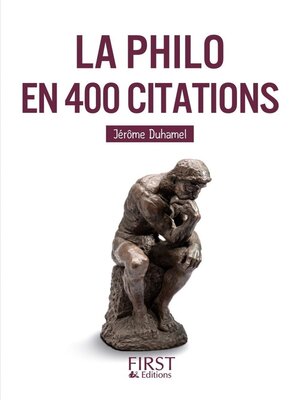 cover image of Petit livre de--La Philo en 400 citations